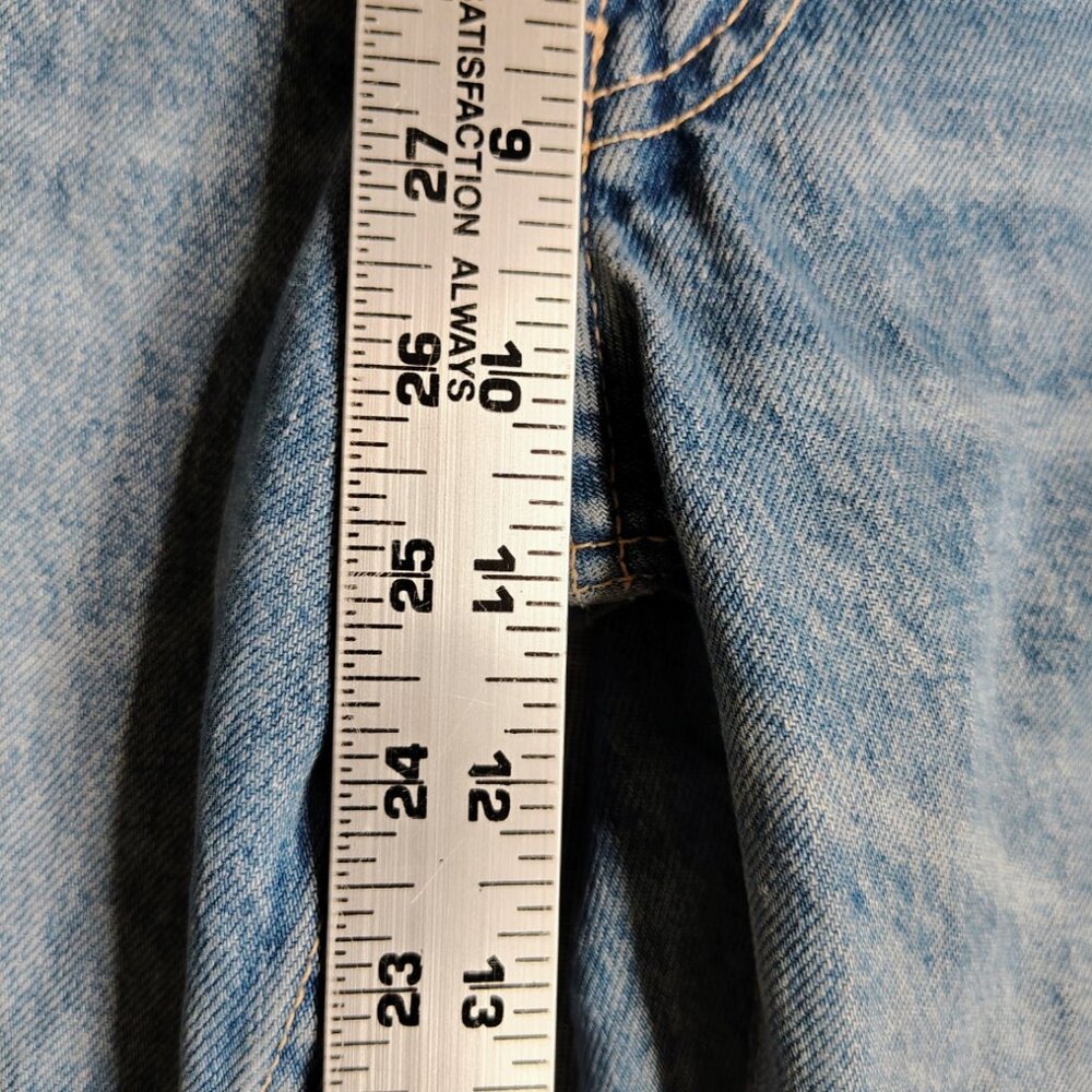 Zara Blue Straight Leg Jeans - Picture 4 of 13